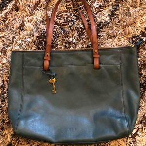 Fossil Rachel Tote Spruce Green